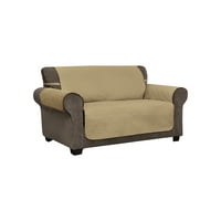 Иновативни текстилни решения 1 части Belmont Leaf Secure Fit Loveseat Мебели Покритие на капака, тост