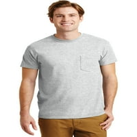 Гилдан мъжки памучен памучен поли джобна тениска 8300