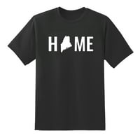 Начало състояние Мейн дизайн мъжки графични тениски Черно, ШЛ