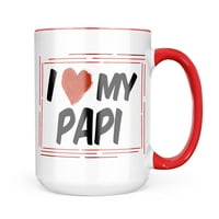 Неонблонд Обичам моя Папи чаша подарък за любителите на кафе чай