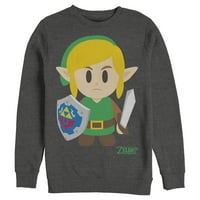 Мъжки Nintendo Legend of Zelda Link Awakening Avatar Sweatshirt Argoal Heather голям