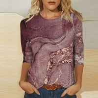 Levmjia женски блузи свободни ръкави плюс размер модерен отпечатан хлабав тениска кръгла шия ежедневни върхове суичър суичър