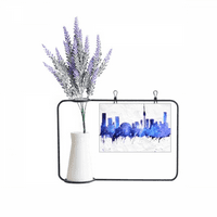 Канада Landmark City Watercolor Blue Artificial Lavender Flower Vase Card