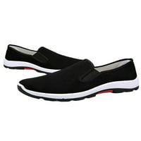 Lumento Man's Flats Slip на ежедневни маратонки за комфорт на обувките леки ходещи обувки спорт дишащи безплъзгащи мокасини бяло дъно 6