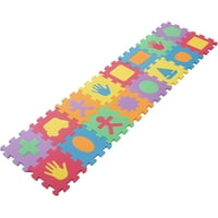 Заключваща се пяна за плочки за игра с форми - нетоксични Детски Многоцветни Пъзел Плочки за стаи за игри, детски ясли, фитнес зали и др от Хей