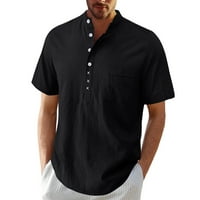 Тениски за педанти за мъже Мъжки голф поло риза с късо ръкав слънцезащита на открито спортни ризи бързо сухо, леко и меко черно, L, l