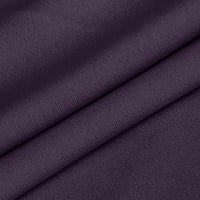 Женски йога панталони тънки еластични талии от палене на талията CAPRI CASTULE CASUEAL WORKOUT PANT Лека атлетически джогинг панталони Prant Purple XL, US Size 10