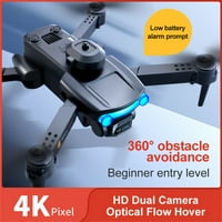 Дрон дрон с HD двойна камера, сгъваем дрон дистанционно управление Quadcopter Toys Интелигентни препятствия Избягване на БЛА