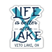 Езерото на езерото Охайо Сувенир Винилов стикер Стикер Дизайн 4-пакет
