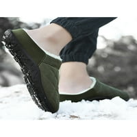 Зодани Мъже Комфортна Къща Обувки Затворени Затворени Пръсти Зимни Топли Обувки Ежедневни Плоски Чехли Зелени 11
