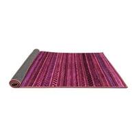 Ahgly Company Indoor Rectangle Oriental Pink Modern Area Rugs, 5 '8'