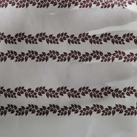 Oneoone Georgette Viscose Maroon Leaves Leaves Bloot Quilting Print Sheing Fabric от двора E Wide