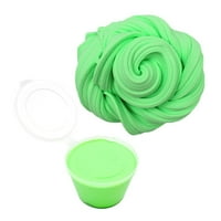 Направи си сам оцветена слама аромат на релеф на стреса деца цветна кал с снежинка кал играчка подарък зелено