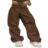 Glonme Women Streetwear Boho Cargo Pants Loose Fit Holiday Wreakout Pant Wide Leck Outdoor Sweatpant Bottoms