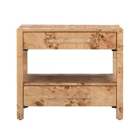 Мебели Brandyss Natural Burl Nightstand