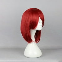 Уникални сделки човешки перуки за коса За Дама 14 червена перука боб с перука шапка до рамото