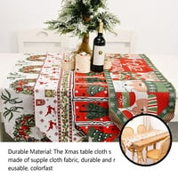 Xmas Table Runners бродирана тъкан Удобна сълзена резистентност Плацеми