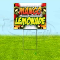 Манго лимонаден двор знак, включва метален стъпаловиден залог