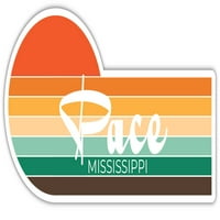 PACE MISSISSIPPI Хладилник Магнит ретро реколта Сънсет Сити 70 -те години Естетичен дизайн