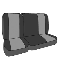 Caltrend задна разцепена пейка Fau кожени капаци на седалките за 2000- Saturn SC1