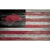 Arkansas Razorbacks 11 '' 19 '' знак за затруднено знаме