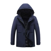 Lilgiuy на открито топло облекло, отоплено за каране на ски риболов чрез отопляемо палто тъмносини зимни дрехи за