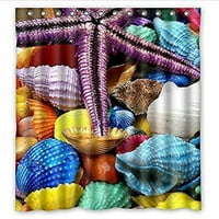 Mohome Красива цветна курачка модел дизайн душ завеса водоустойчив полиестер тъкан за душ завеса размер