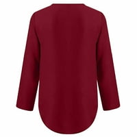 Дамски рол ръкав шифон блузи облечени цип с маншет с маншет ръкав пуловер ризи бизнес ежедневни ризи върхове