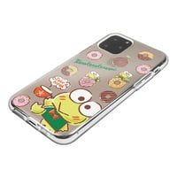 iPhone Pro Case Sanrio Clear TPU Soft Jelly Cover - Cerokokokokeroppi Coffee
