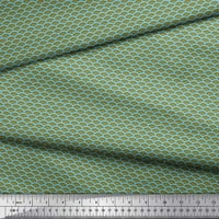 Soimoi Blue памучна патица тъкан безшевна дамаска отпечатана занаятчийска тъкан край двора