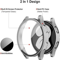 Екран протектор твърд калъф за Самсунг Галакси часовник, Анти-мъгла закалено стъкло защитен филм броня лицето часовник капак комплект за часовник за жени мъже