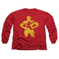 Justice League of America DC The Flash Shadow Knockout Adult L-L-Leeve Тениска
