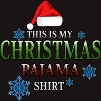 Това е моята Коледа пижама риза смешно Коледа Мъжки въглен Хедър Грей графичен чай - дизайн от хора 4ХЛ