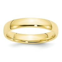 10k жълто злато комфорт приспособява мъжкия обикновен класически сватбена лента с пръстен размер 14