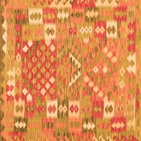 Ahgly Company Indoor Rectangle Southwestern Orange Country Country Rugs, 5 '8'
