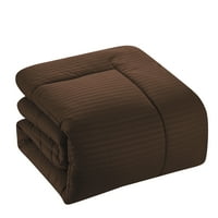 Сладка домашна колекция кафяво легло в чанта Утешител комплект с чаршафи, близнак
