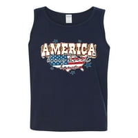 Wild Bobby My Home Sweet Home American Flag със звезди Americana American Pride Men Top, флот, голям