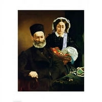 Портрет на печат на плакат на Monsieur & Madame Auguste Manet от Edouard Manet - в