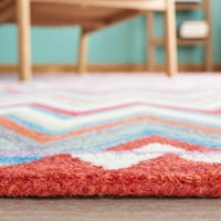 Aspen Fleur Zig Zag Area Rug, Червена слонова кост, 3 '5'